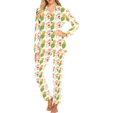 Sandwich Pattern Print Design 02 Women's Long Pajama Set