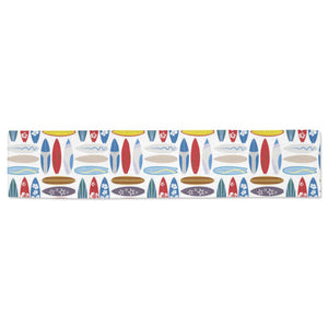 Surfboard Pattern Print Design 02 Table Runner