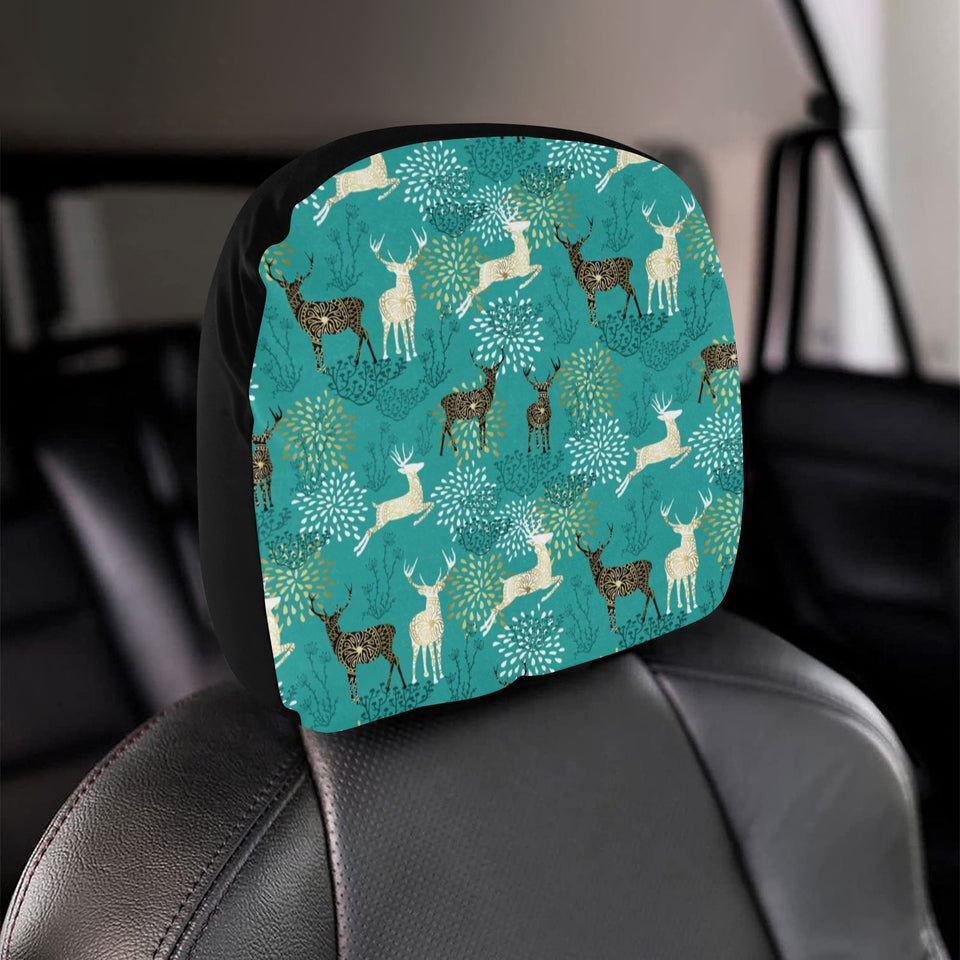 Deer Pattern Car Headrest Cover