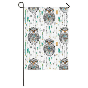 Owl Arrow Pattern House Flag Garden Flag