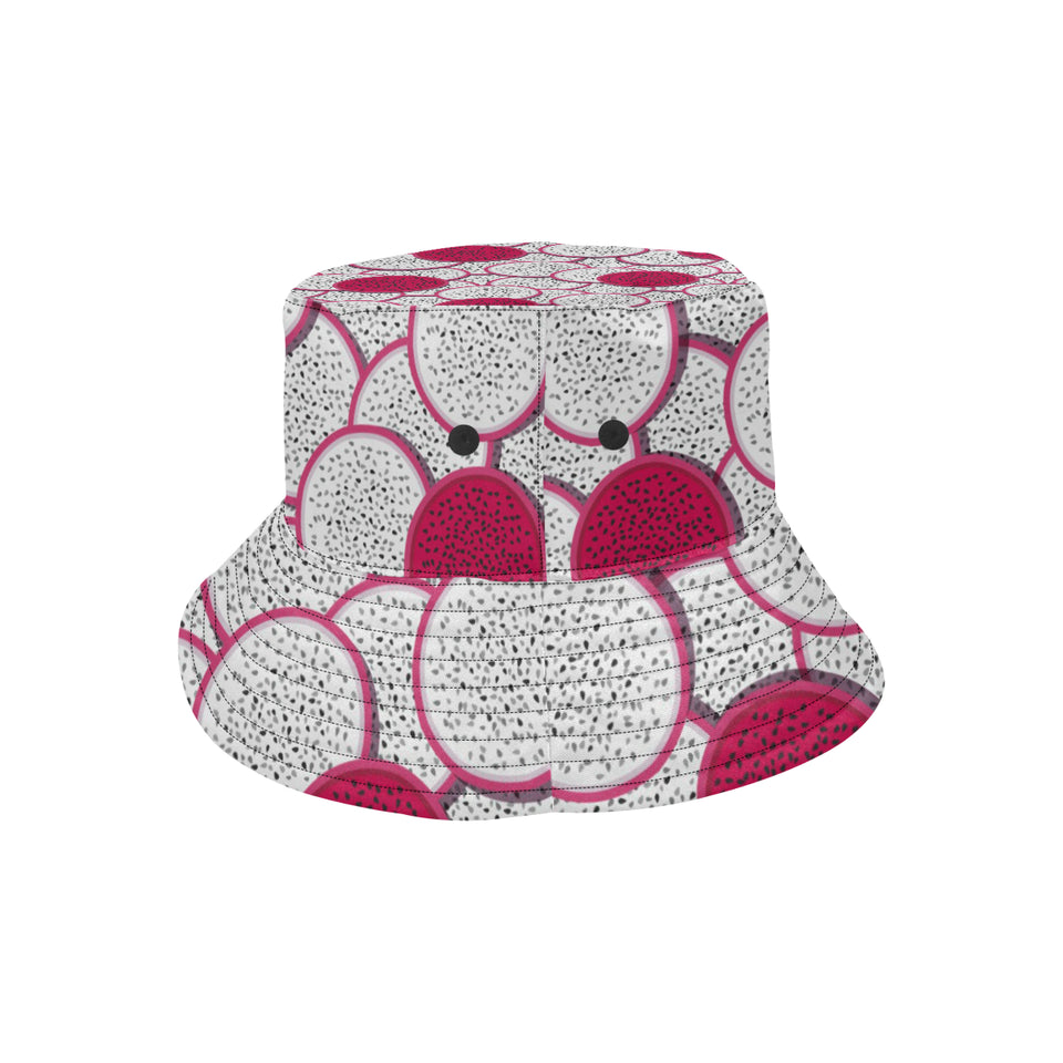 Sliced Dragon Fruit Pattern Unisex Bucket Hat