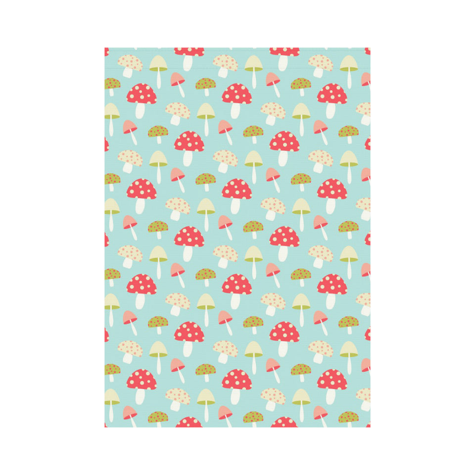 Mushroom Pattern Background House Flag Garden Flag