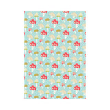 Mushroom Pattern Background House Flag Garden Flag