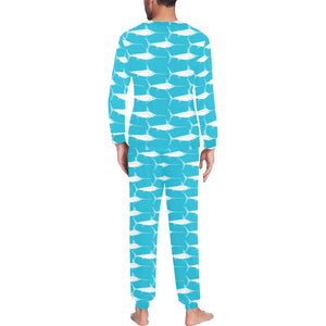 Swordfish Pattern Print Design 02 Men's All Over Print Pajama