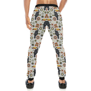 Toucan Flower Pattern Unisex Casual Sweatpants