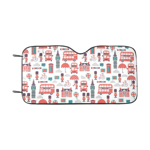 British Pattern Print Design 02 Car Sun Shade