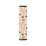 Sushi Pattern Background Car Seat Belt Cover