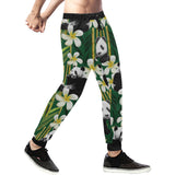 Panda Bamboo Flower Pattern Unisex Casual Sweatpants