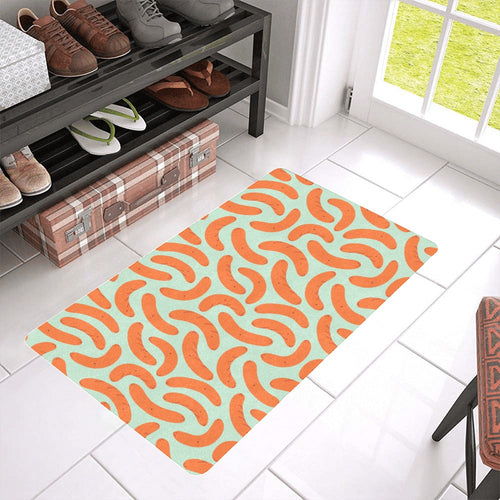 Sausage Pattern Print Design 04 Doormat