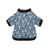 Pelican Pattern Print Design 01 All Over Print Pet Dog Round Neck Fuzzy Shirt