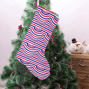 Apple USA Pattern Christmas Stocking