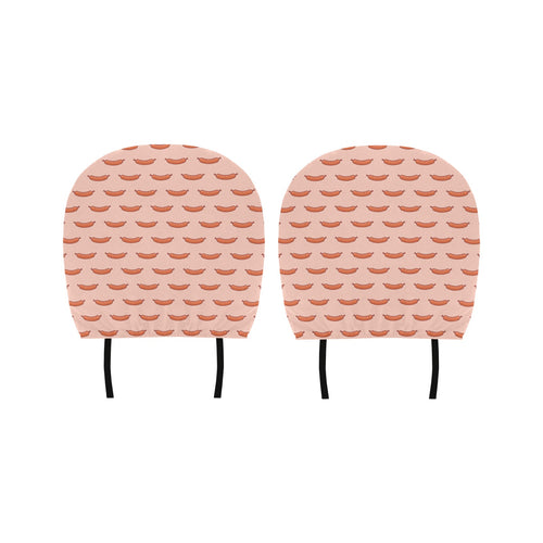 Sausage Pattern Print Design 01 Car Headrest Cover