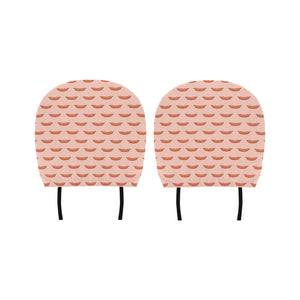 Sausage Pattern Print Design 01 Car Headrest Cover