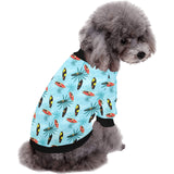 Surfboard Pattern Print Design 03 All Over Print Pet Dog Round Neck Fuzzy Shirt