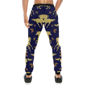 Unicorn Gold Pattern Unisex Casual Sweatpants