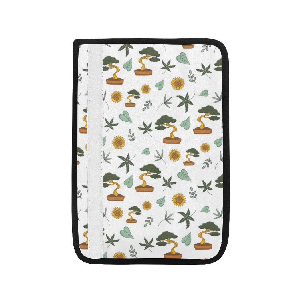 Bonsai Leaves Flower Pattern Car Seat Belt Cover