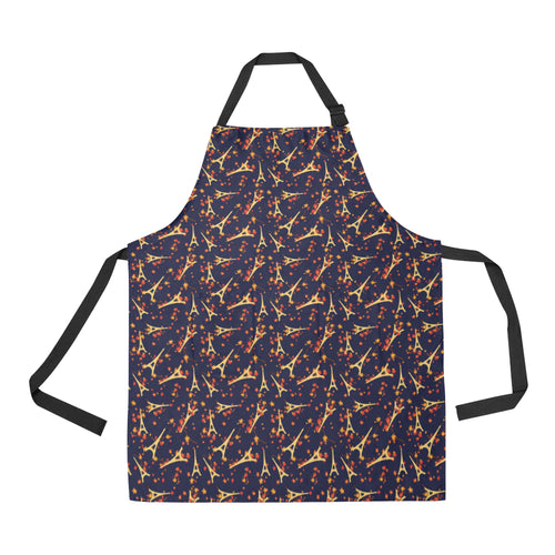 Eiffel Tower Pattern Print Design 02 Adjustable Apron