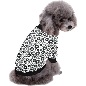 Gear Pattern Print Design 01 All Over Print Pet Dog Round Neck Fuzzy Shirt