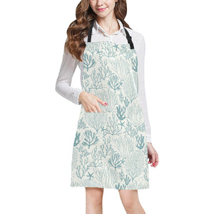 Coral Reef Pattern Print Design 02 Adjustable Apron