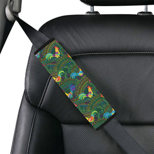 Rooster Chicken Pattern Theme Car Seat Belt Cover