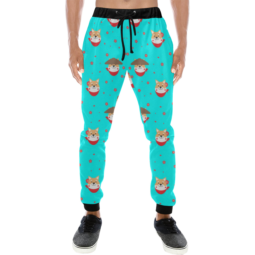 Shiba Inu Japanese Hat Pattern Unisex Casual Sweatpants