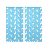 Pelican Pattern Print Design 02 Gauze Curtain