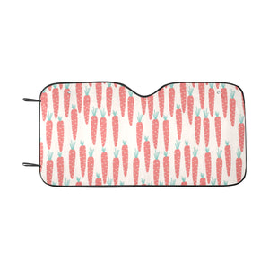 Carrot Pattern Print Design 01 Car Sun Shade