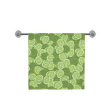 Lime Pattern Background Bath Towel