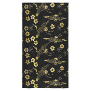 Gold Japanese Theme Pattern Bath Towel