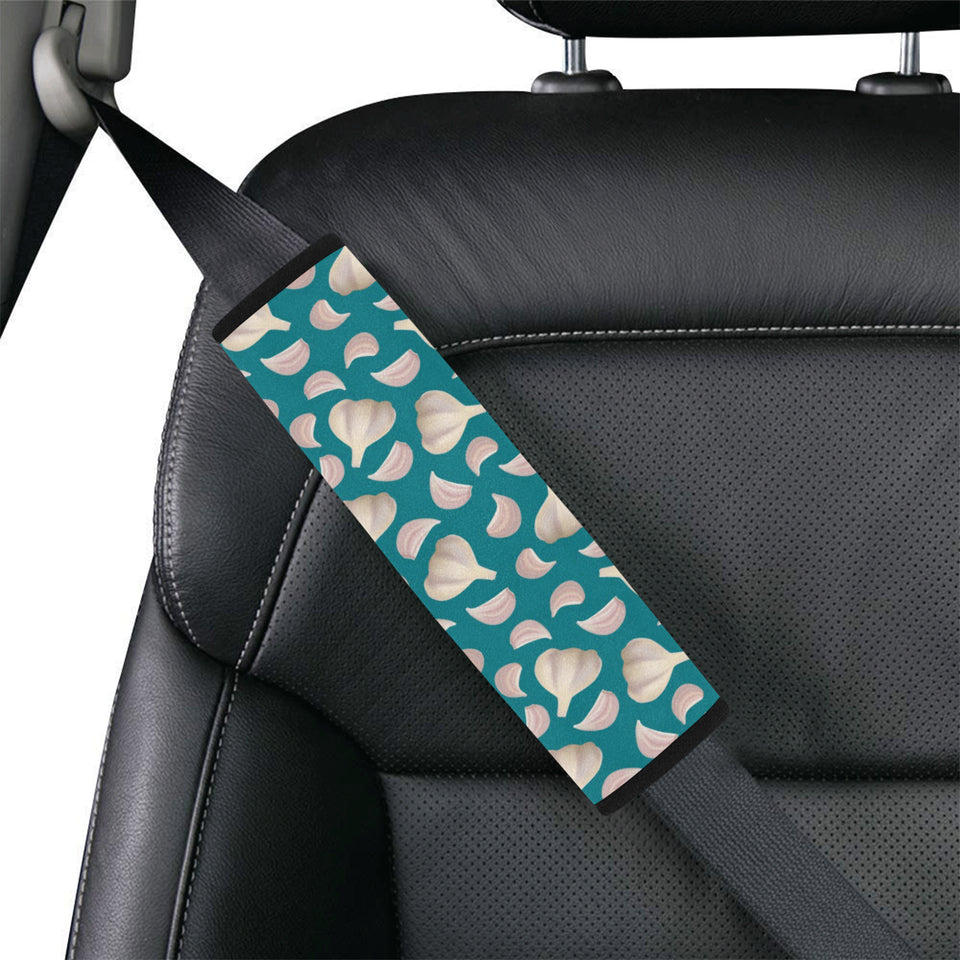 Garlic Pattern Background Car Seat Belt Cover