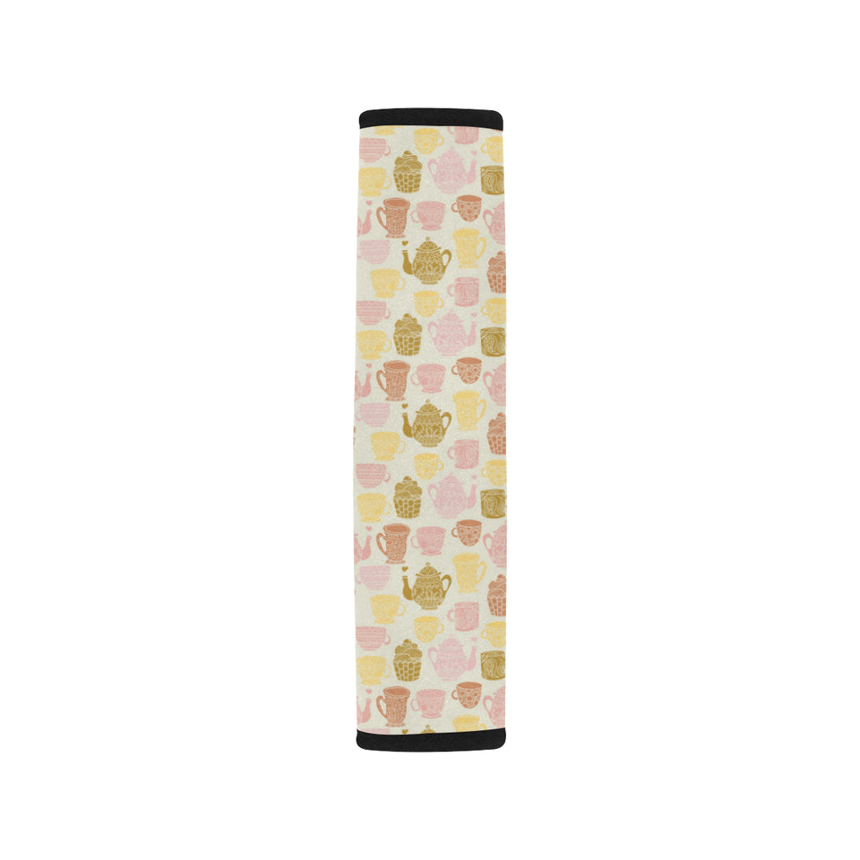 Tea pots Pattern Print Design 02 Car Seat Belt Cover