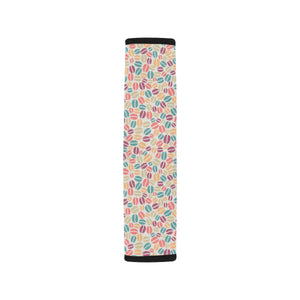 Colorful Coffee Bean Pattern Car Seat Belt Cover