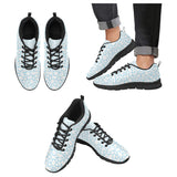 Polar Bear Ice Pattern Men's Sneakers Black