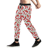 Red Chili Pattern Unisex Casual Sweatpants