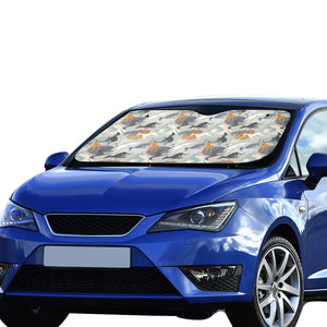 Greyhound Pattern Print Design 04 Car Sun Shade