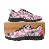 Cool Chihuahua Pink Pattern Men's Sneakers Black