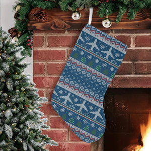 Airplane Sweater printed Pattern Christmas Stocking