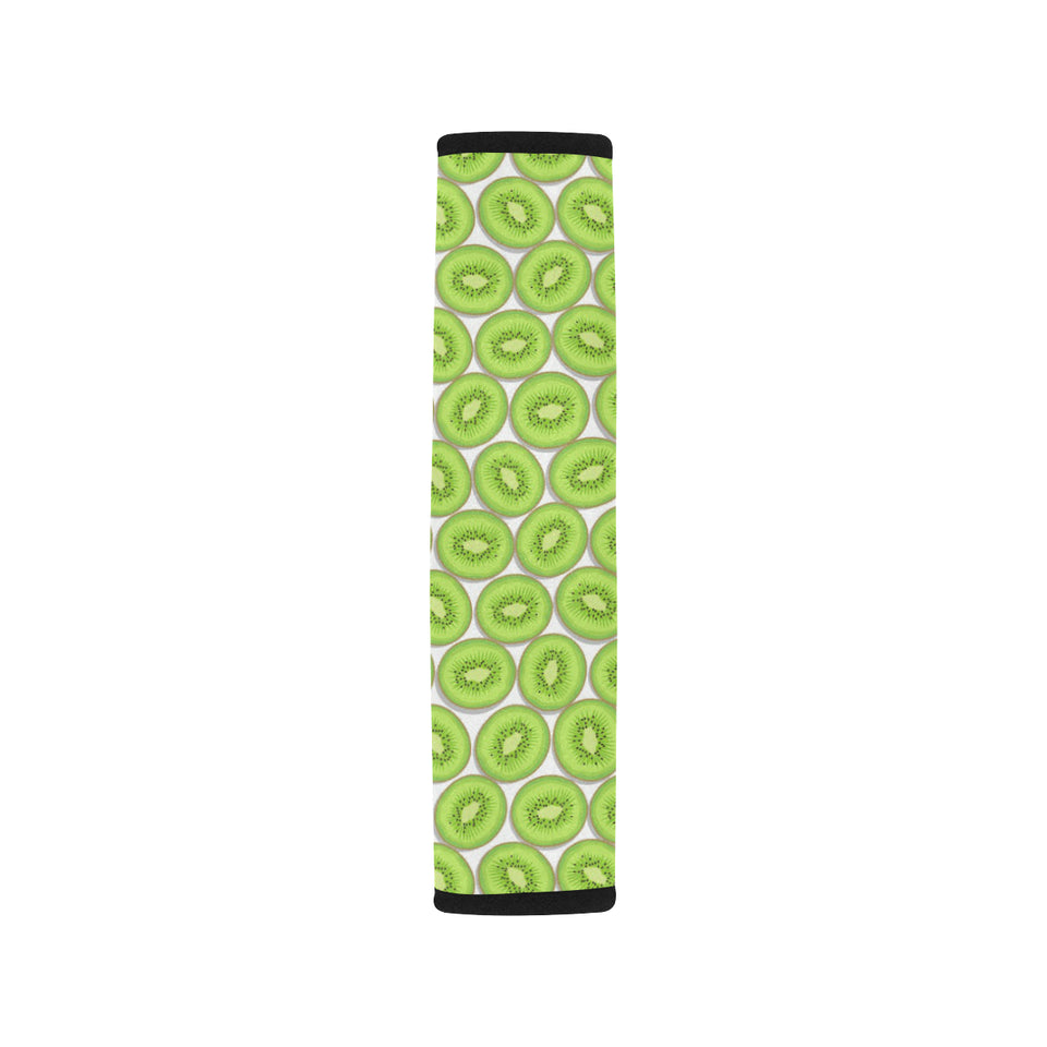 Sliced Kiwi Pattern Background Car Seat Belt Cover