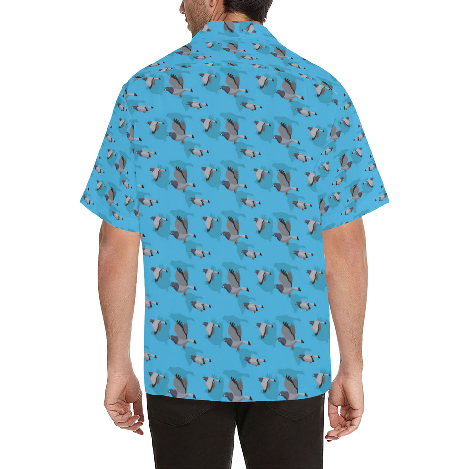 Pigeon Pattern Print Design 05 Men's All Over Print Hawaiian Shirt (Model T58)