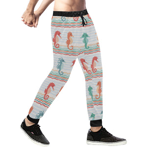 Seahorse Pattern Theme Unisex Casual Sweatpants