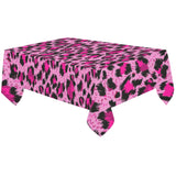 Pink Leopard Skin texture Pattern Tablecloth