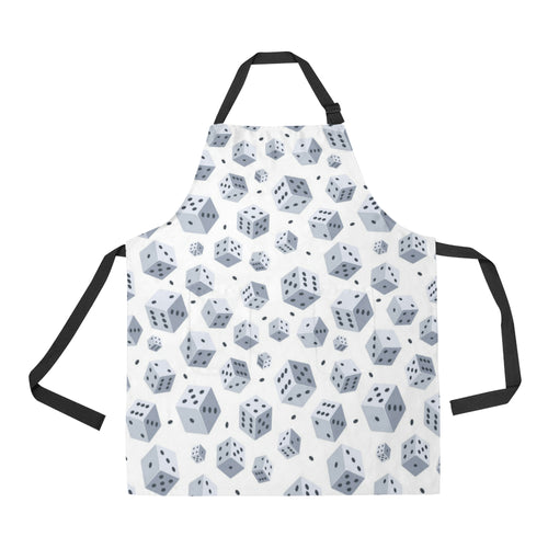 Dice Pattern Print Design 03 Adjustable Apron