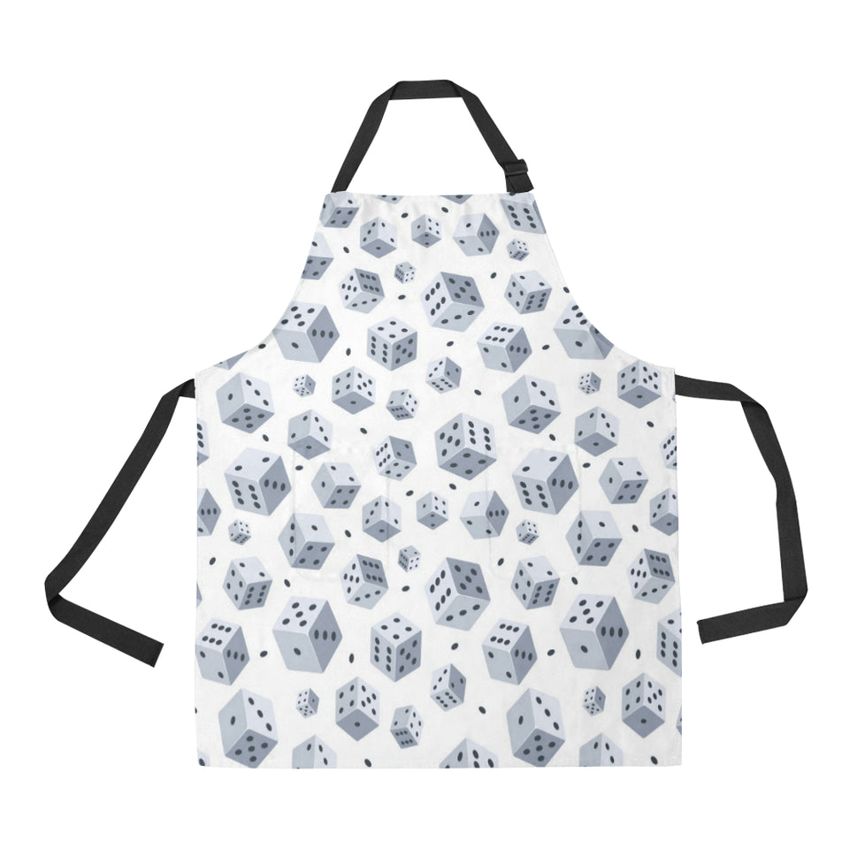 Dice Pattern Print Design 03 Adjustable Apron