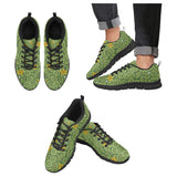 Cucumber Pattern Theme Men's Sneakers Black