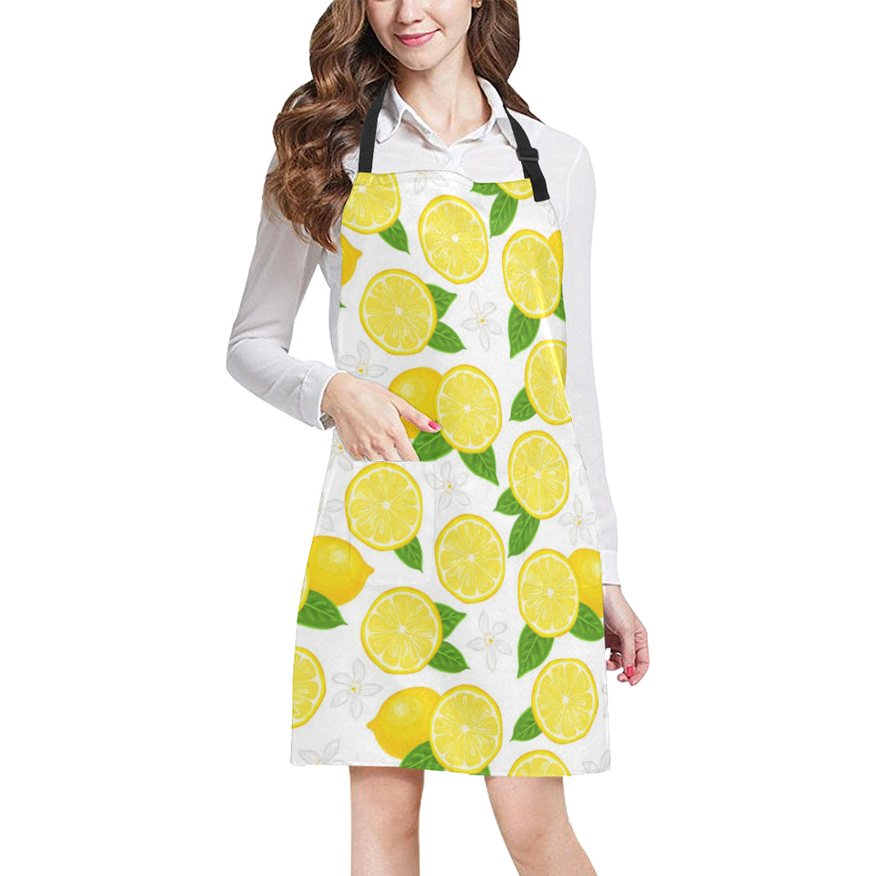 Lemon Flower Pattern Adjustable Apron
