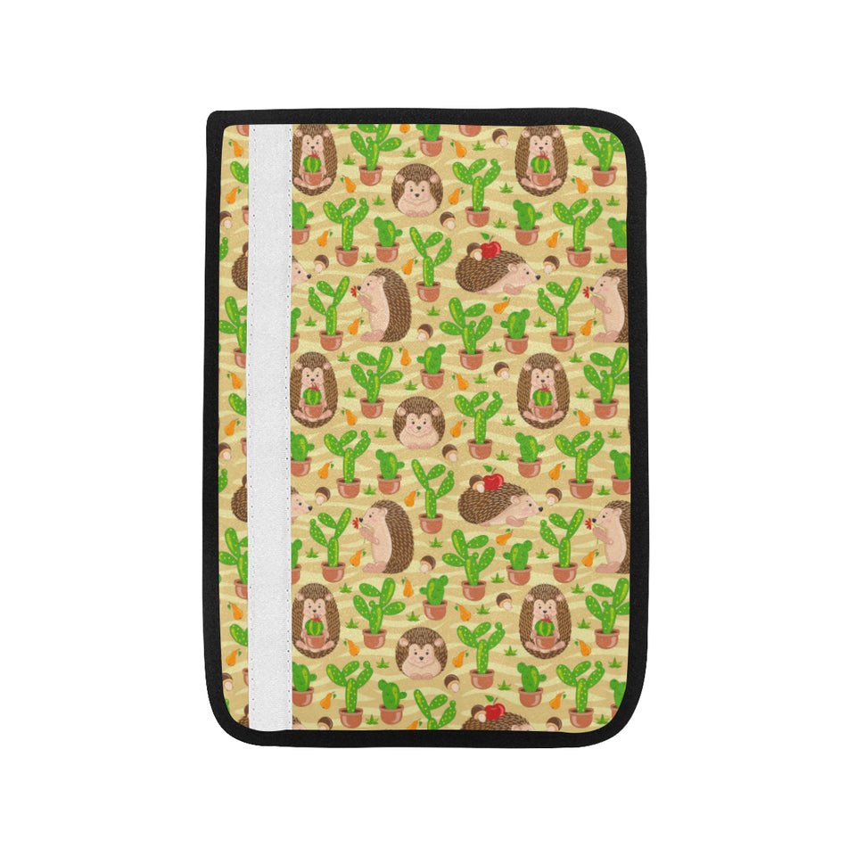 Hedgehog Pattern Print Design 02 Car Seat Belt Cover