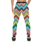 Rainbow Zigzag Chavron Pattern Unisex Casual Sweatpants