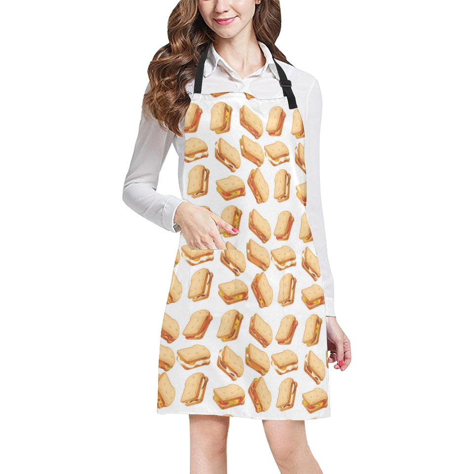 Sandwich Pattern Print Design 01 Adjustable Apron