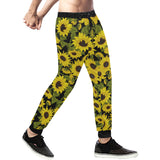 Sunflower Theme Pattern Unisex Casual Sweatpants