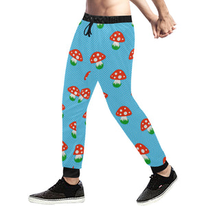 Mushroom Pokkadot Pattern Unisex Casual Sweatpants